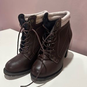 Brown ankle boots